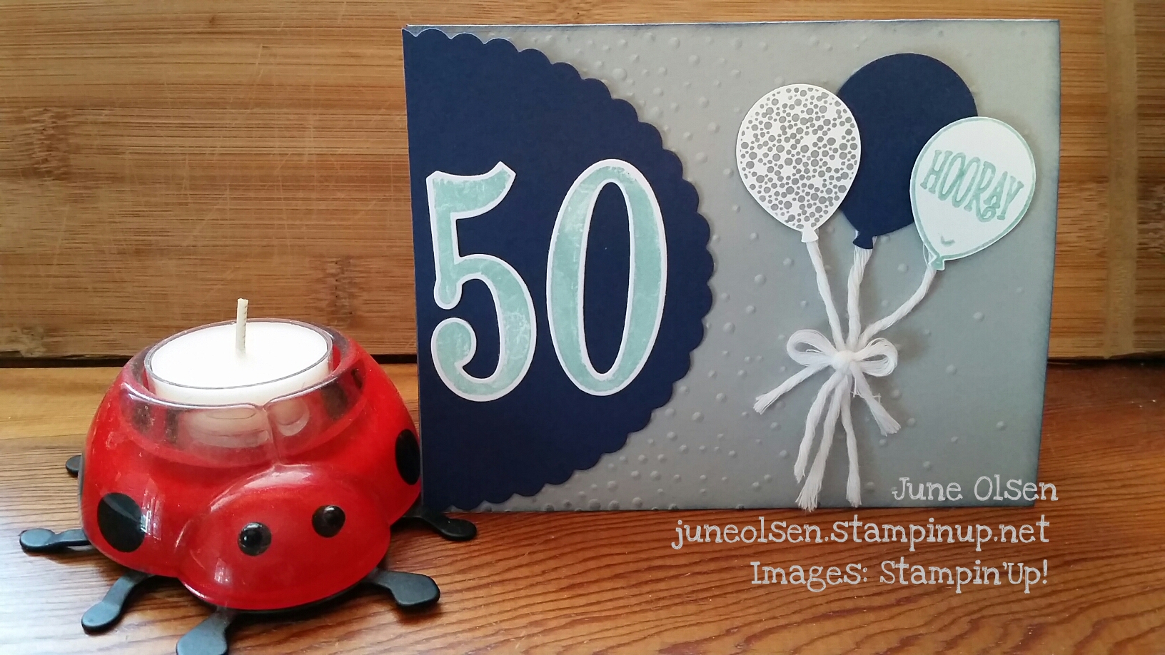 I love the Balloon Bouquet punch and Large numbers framelits for birthdays from Stampin' Up!