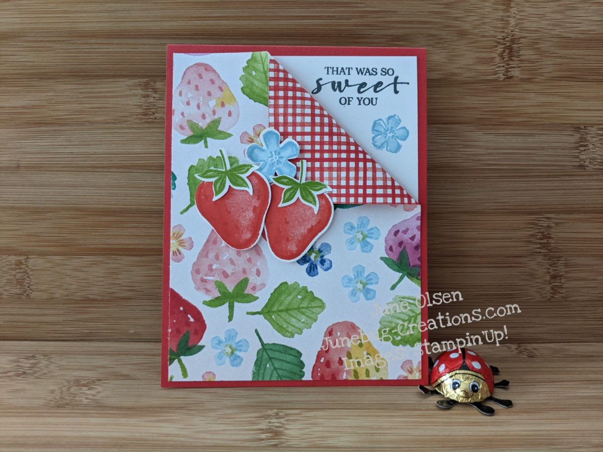 Junebug Creations GSF Blog Hop Sweet Strawberry card